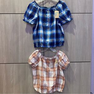 Thereabouts Off Shoulder Peasant Blouse Set of 2